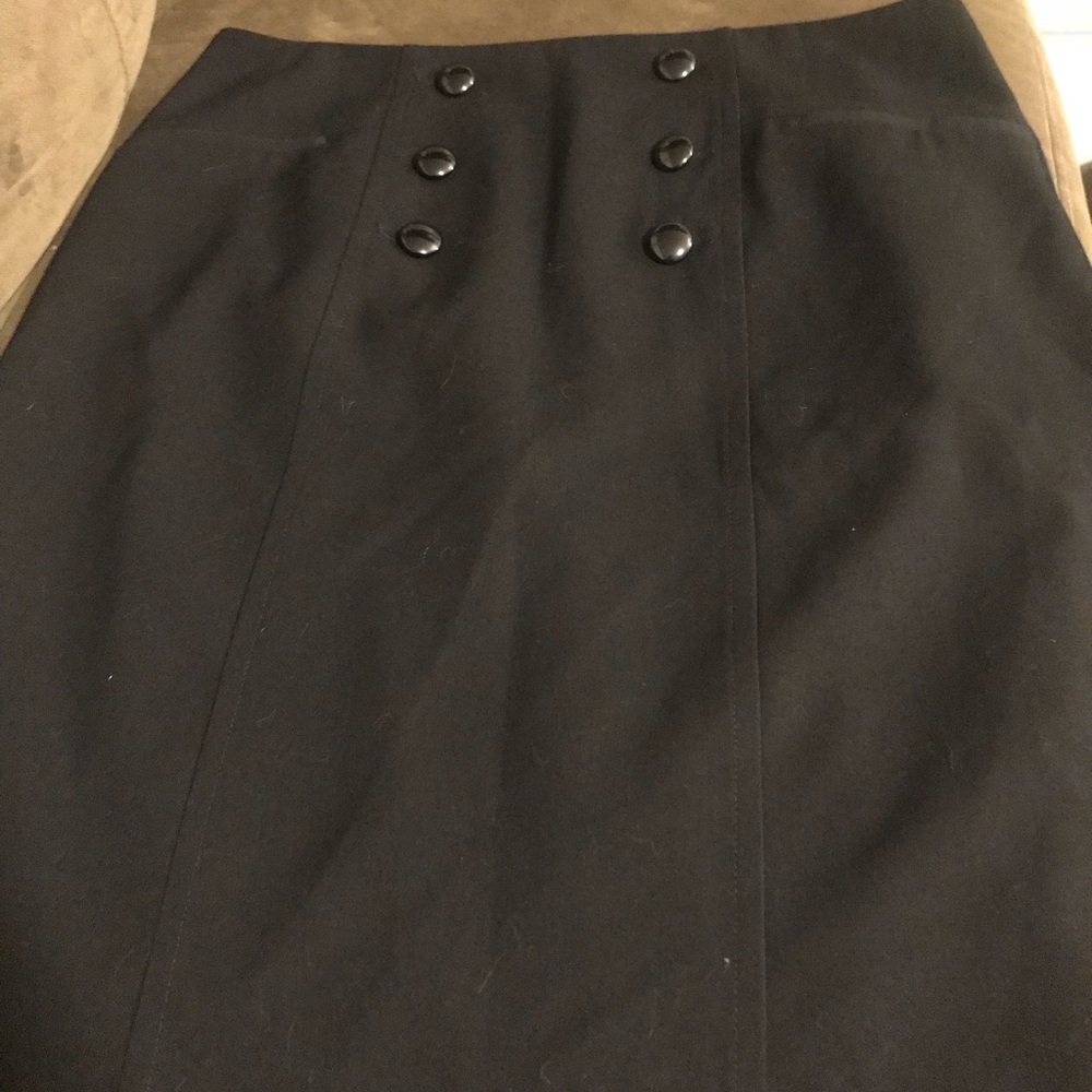 Women’s black skirt with buttons